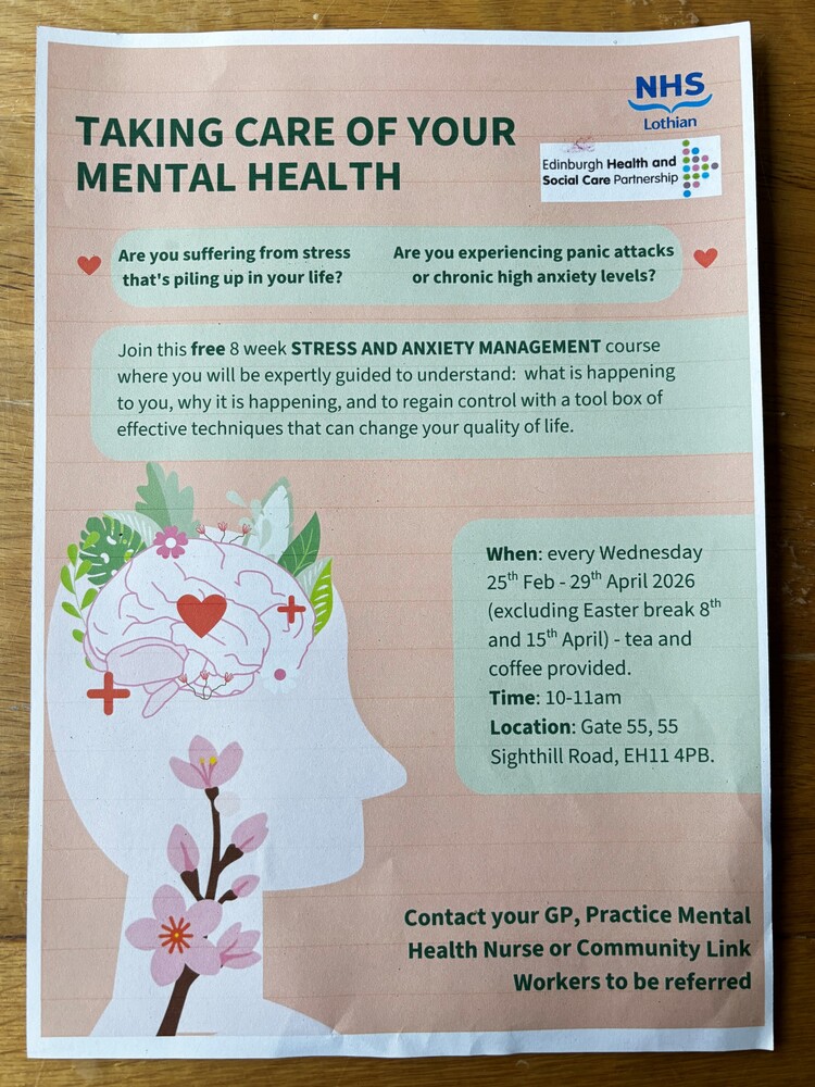 New Stress and Anxiety Management course