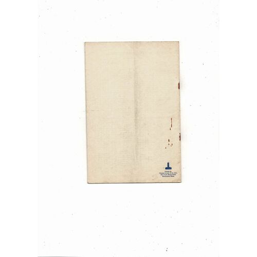 1949 England v Italy Football Programme @ Tottenham Hotspur