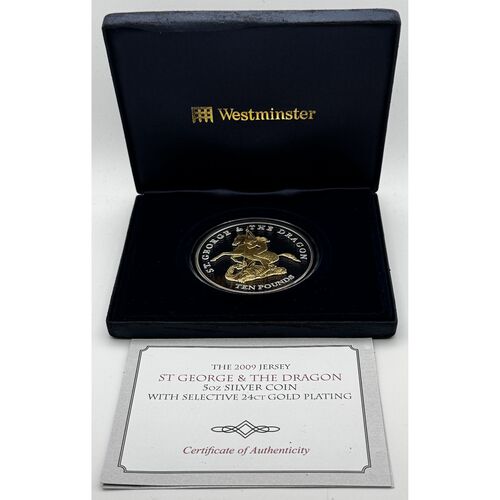 2009 silver proof 5 ounce St George & the Dragon