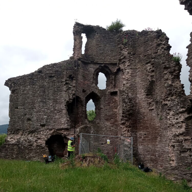 Abergavenny Castle in Monmouthshire