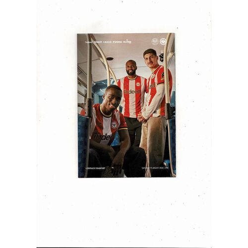 Brentford v Eintracht Frankfurt Friendly Football Programme 2026/27