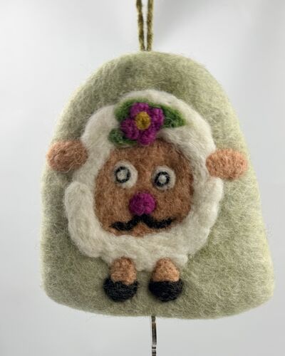 handmade sheep man key holders