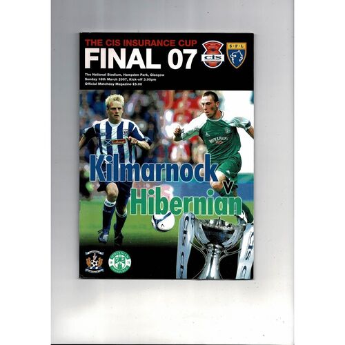 Scottish League Cup Final Football Programmes