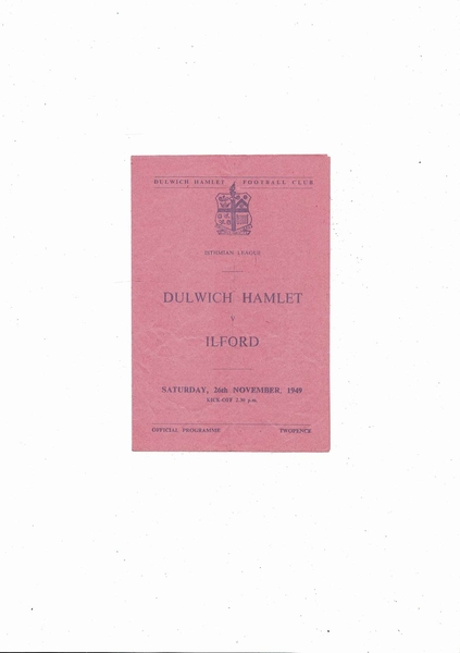 Latest Football Programmes being listed today