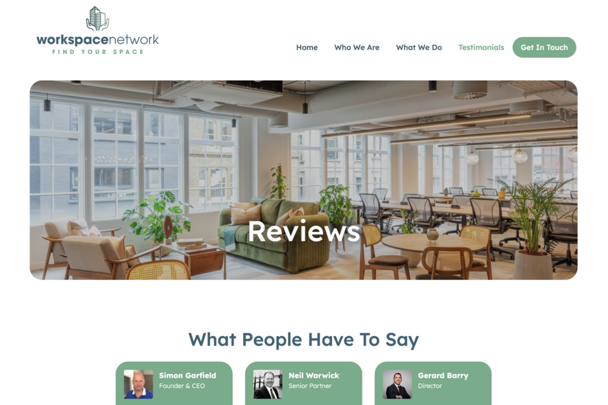 The best website packages for the services sector