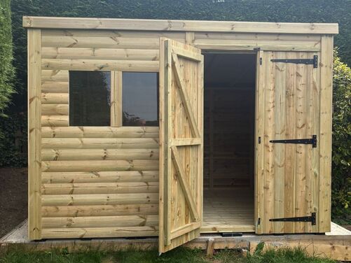 #P018 10x8 Pent Shed