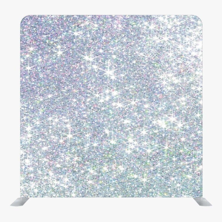 Silver Glitter Photo Booth Backdrop