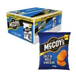 McCoy's Salt & Malt Vinegar Crisps 65g