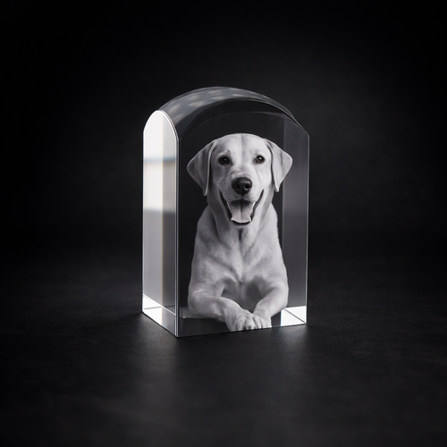 ***2 Sizes Available***The Stunning New Dunvegan Solid 3d Crystal Prism Dome