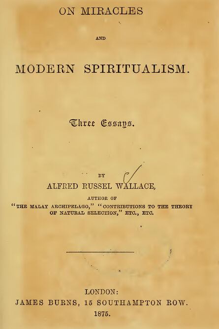 1875 | Miracles and Modern Spiritualism