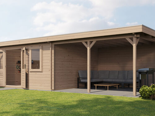 400cm x 400cm + 400cm Veranda