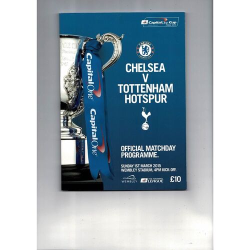 2015 Chelsea v Tottenham Hotspur League Cup Final Football Programme