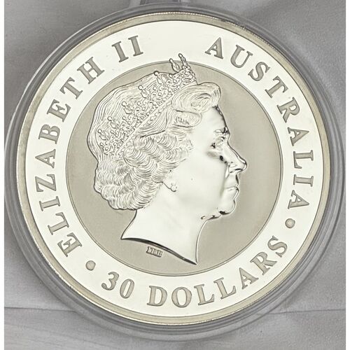 2012 one kilo silver Kookaburra coin