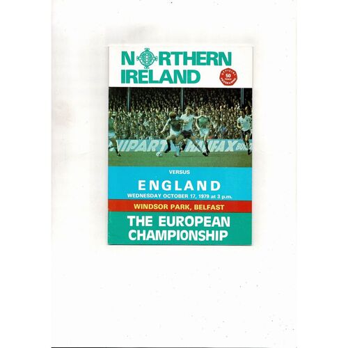 1979 Northern Ireland v England Football Programme Oct.