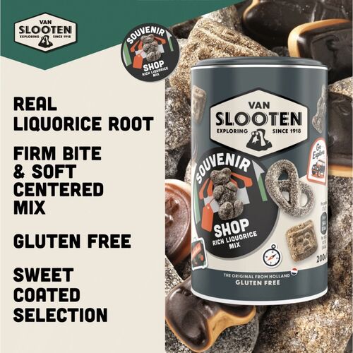 Van Slooten Souvenir Shop Rich Liquorice Mix 200g