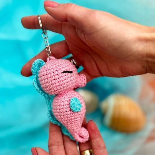 Knitty Critters Sealife Keyrings - Seahorse