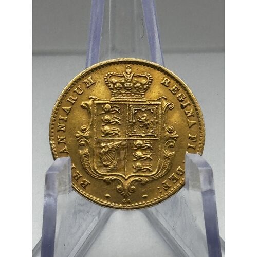 1870 Queen Victoria gold half sovereign