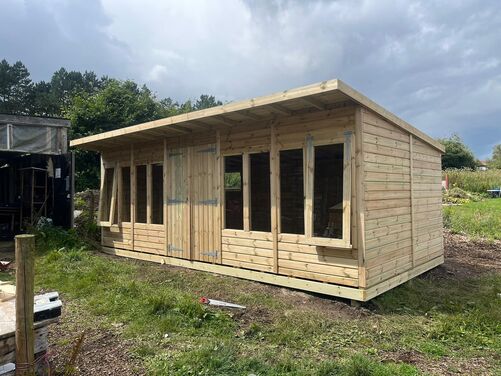 #P076 20x10 Pent Shed