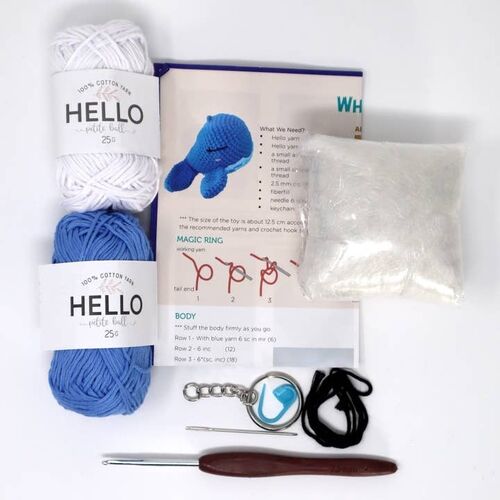 Knitty Critters Sealife Keyrings - Whale