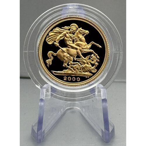 FDC 2000 gold proof full gold sovereign