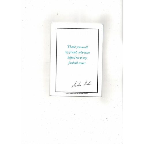 Dundalk v Chelsea Martin Lawlor Testimonial Football Programme 1986/87