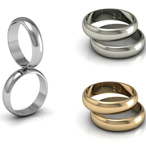 Yellow Gold Plated Silver Bands