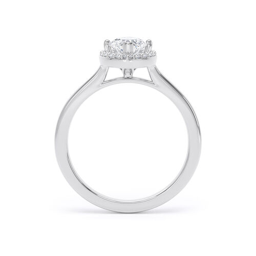 Marquise halo with polished shoulders