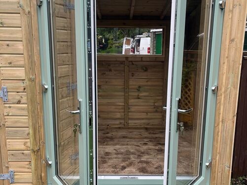 #PVC092 12x6 Pent Summer House Combi