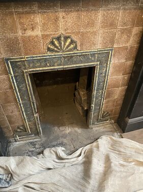 1920s fireplace refurbish. | Muscle Stone &amp; Brick Solutions | Stonework masonry builder -Reponiting-repair Cardiff | Brickwork builder -repointing -repair-Cardiff | Garden walls-extensions-patios-garages-porches-garden kitchen ovens-home structural repairs-BBQ.cardiff