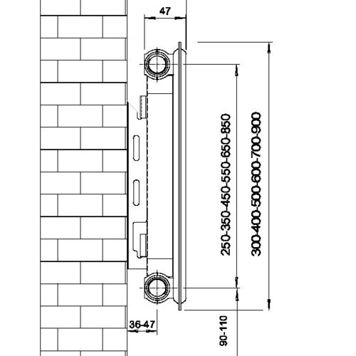Ultraheat Single Panel, Single Finn Compact Radiators 11k