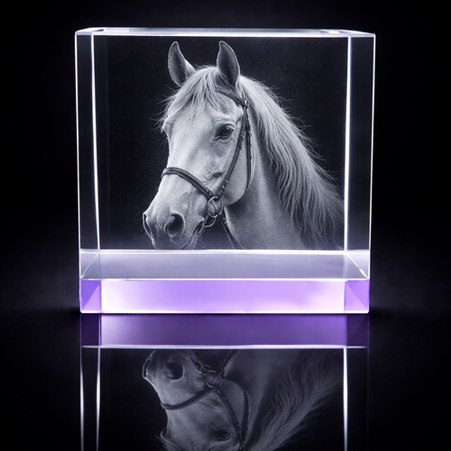 The New Superb Duloch HINT OF LILAC  12x8x6cm Crystal Block