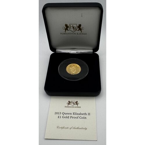 2015 QE11 £1 gold proof coin