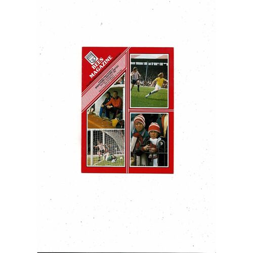 1980/81 Brentford v Oxford United Football Programme