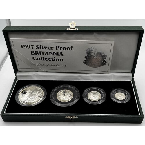 1997 Silver proof Britannia 4 coin set