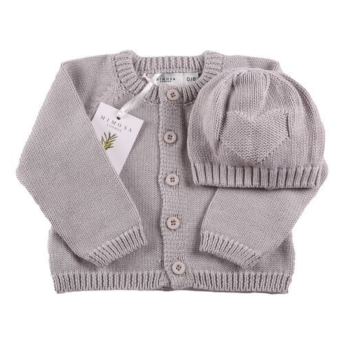 Organic Cardigan and Hats