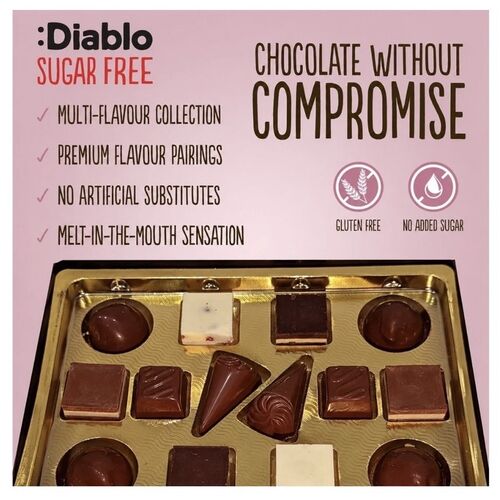 Diablo No Added Sugar Chocolate Box 142g