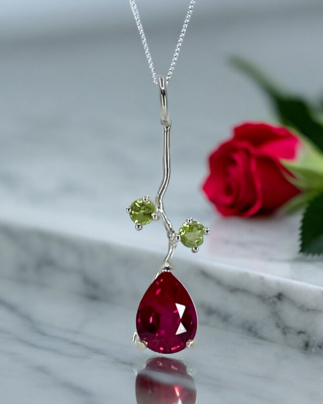 Love Is Timeless, Single Rose Pendant