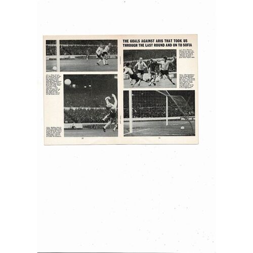 Chelsea v CSKA Sofia European Cup Winners Cup Football Programme 1970/71