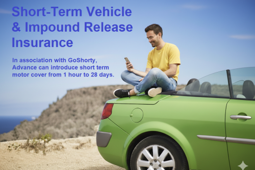 Short Term vehicle insurance now available, including Impounded Vehicle release