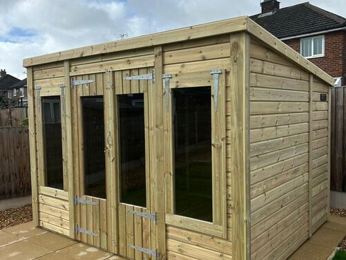 10x8 Pent Summer House