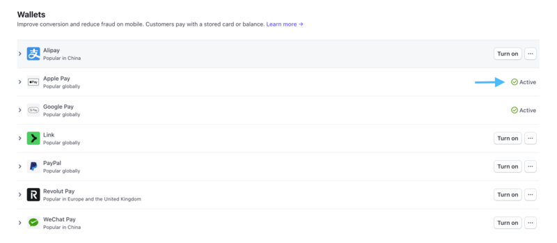 Stripe: How to enable Apple Pay | Webfactory Support | Webfactory