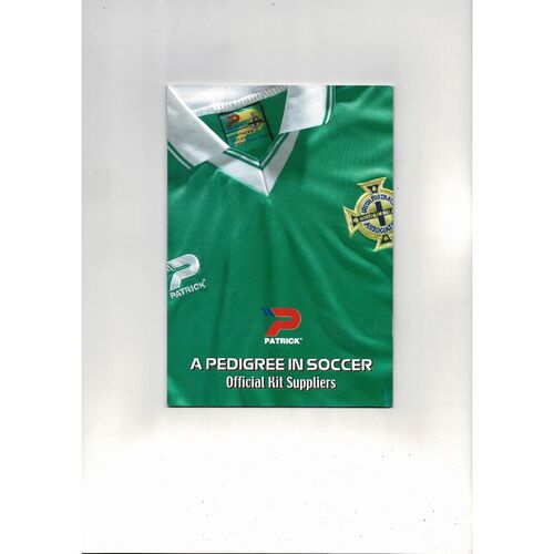 2001 Northern Ireland v Czech Republic Football Programme