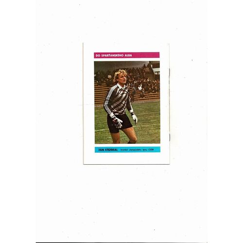 Sparta Prague v Anderlecht European Cup Football Programme 1987/88