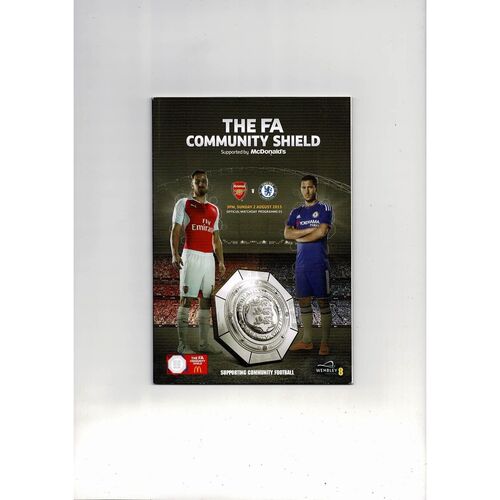 2015 Arsenal v Chelsea Charity Shield Football Programme