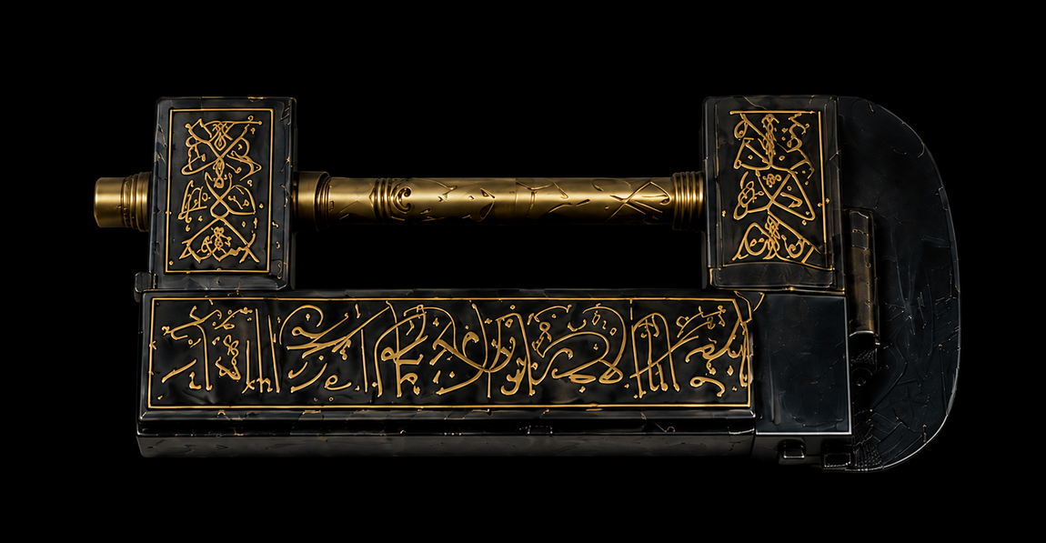 Chamber Key | Kiswah Collection | Kaaba Kiswah panels London | Islamic heritage displays Birmingham | Faith-inspired gifts Manchester