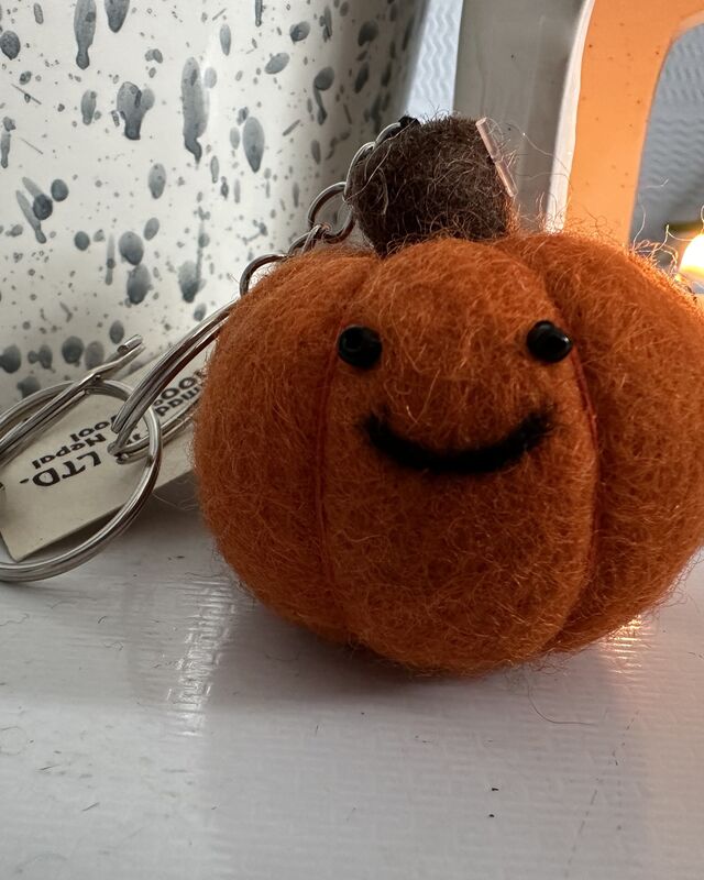 Pumpkin keyring