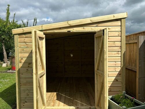 #P082 12x8 Pent Shed