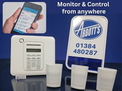 LCD keypad wireless / hybrid burglar alarm system