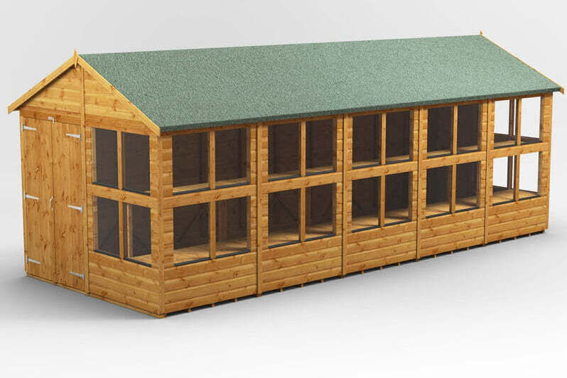 Apex Potting Shed (Double Door) 20x8