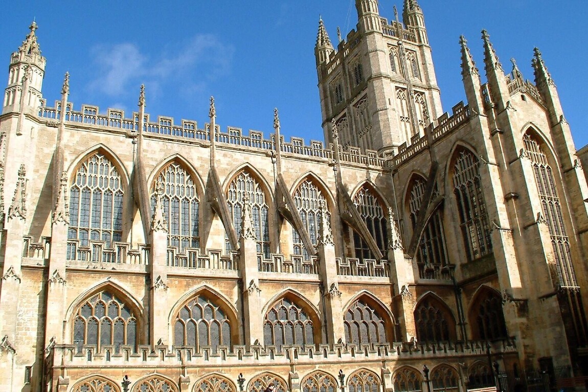 The Bath Abbey Cathedral.